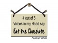 4 out of 5 Voices say Eat Chocolate