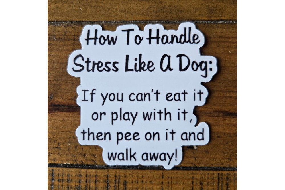 Sticker - Stress Dog - 3 Pack