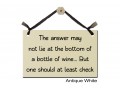 The answer may not Bottom of Bottle Wine