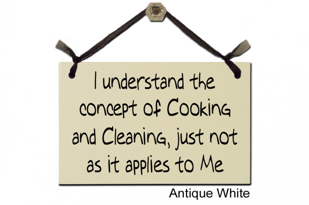 I understand the concept Cooking Cleaning