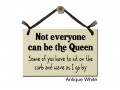 Not everyone can be the Queen sit curb wave